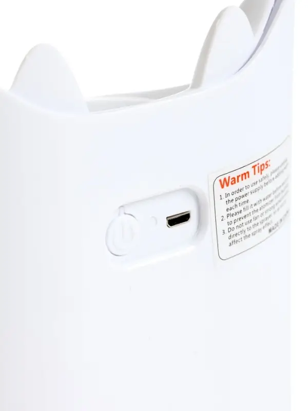 Увлажнитель воздуха HM-3, ультразвуковой, 3.3 л, мультиподсветка, USB, белый