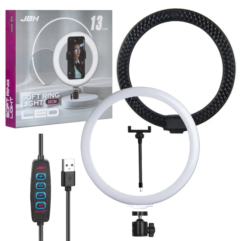 Селфи кольцо 33СМ M-33 13" JBH бриллиантово-черный