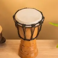 Сувенирный музыкальный инструмент "Барабан Джембе" махагон, 25 см