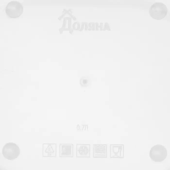 Контейнер квадратный Доляна, пищевой, 700 мл, цвет красный