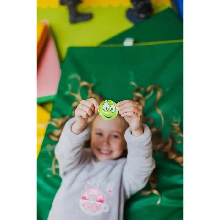 Светоотражающий элемент &laquo;Смайлик&raquo;, двусторонний, d=5.3 см, цвет жёлтый