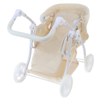 Коляска для кукол универсальная, с переноской, с корзиной, металлический каркас