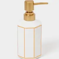 Набор для ванной "Равновесие", 2 предмета (дозатор для мыла, стакан), цвет белый