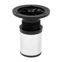 Опора регулируемая OR001CR ТУНДРА, d=50 мм, H=80 мм, цвет хром, 4 шт