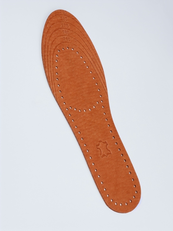 Стельки (нат. кожа) универс 36-45 р-р 28,5см (пара) корич пак SS