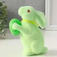 Сувенир пасхальный "Мятный заяц с пасхальным яйцом" 6х11х15,5 см