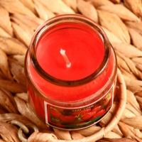 Свеча в банке "Клубника" 82 гр 6х9х9 см