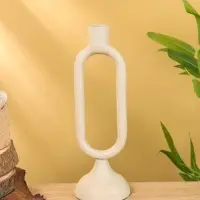 Подсвечник на 1 свечу "Фисташковый" 8,5х,8,5х26 см