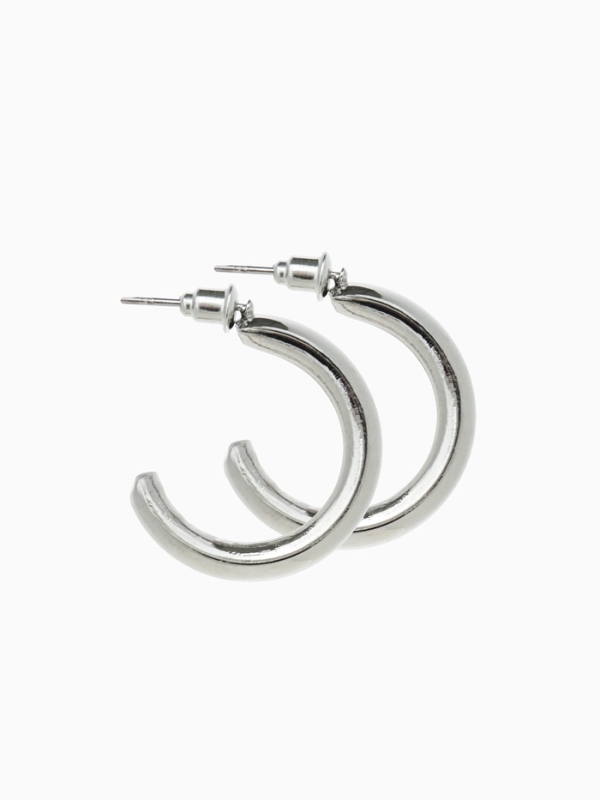 Набор серьги и каффы 9 шт. &laquo;Кольца&raquo; переплетение, цвет серебро