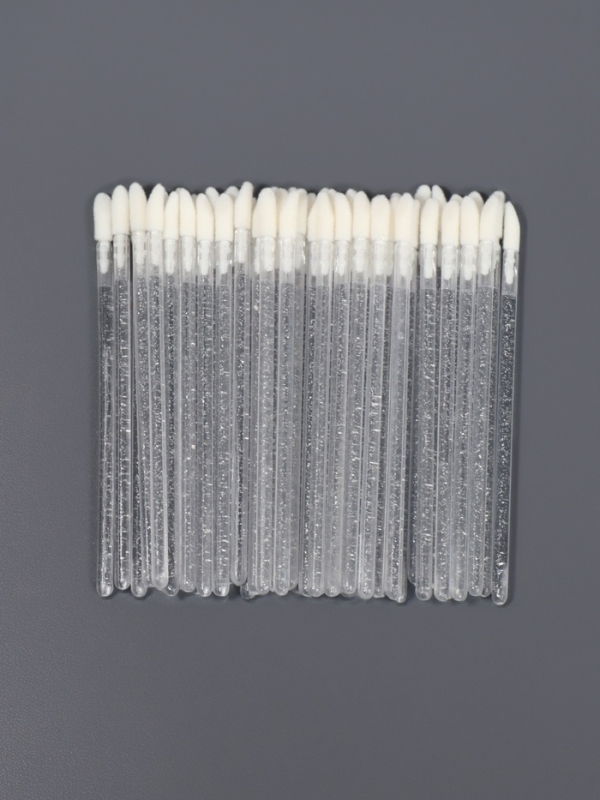 Аппликаторы для помады и блеска, набор - 50 шт, 9 см, цвет белый