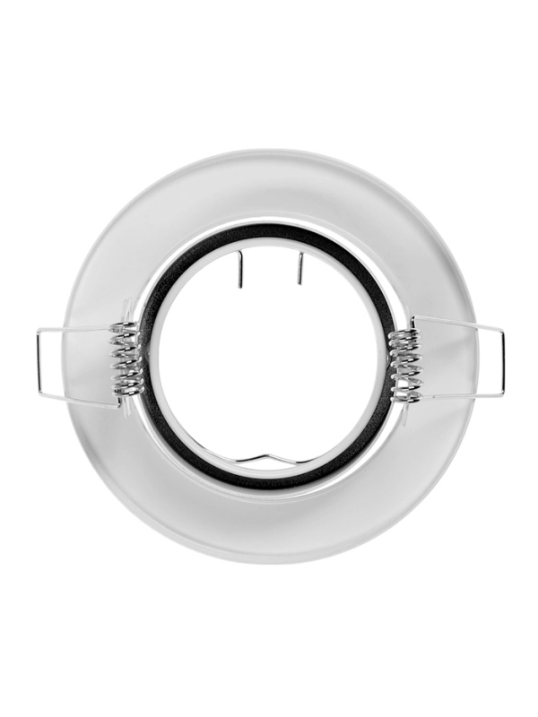 Светильник встраиваемый поворотный, под лампу MR16, круг, металл, белый