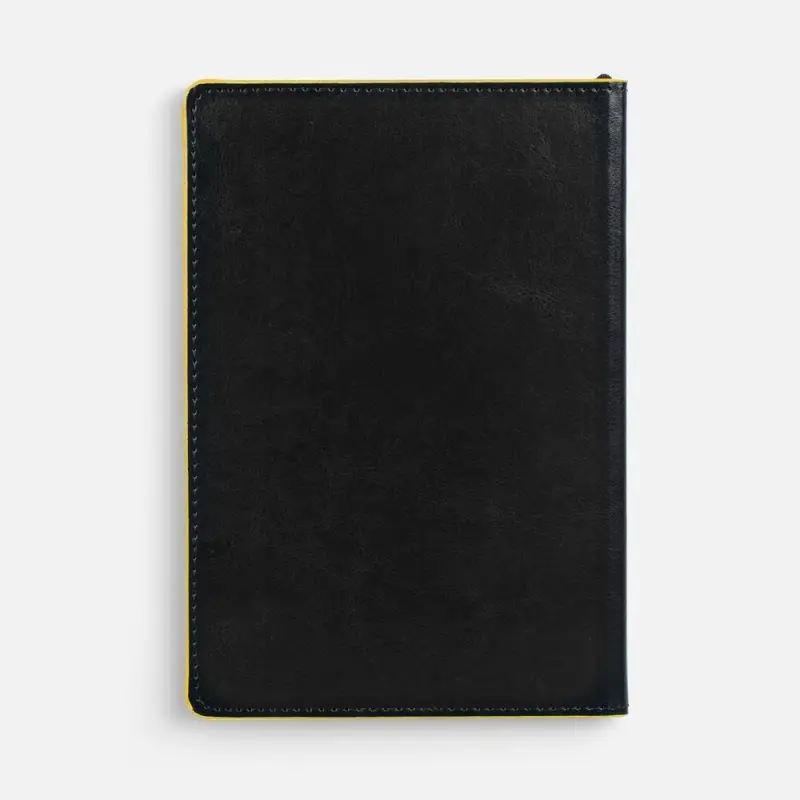 Ежедневник Alanis, недатированный, черный c желтым