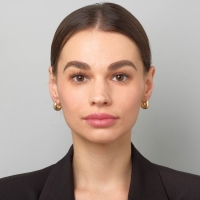 Серьги металл &laquo;Эфир&raquo; полукруг, цвет золото