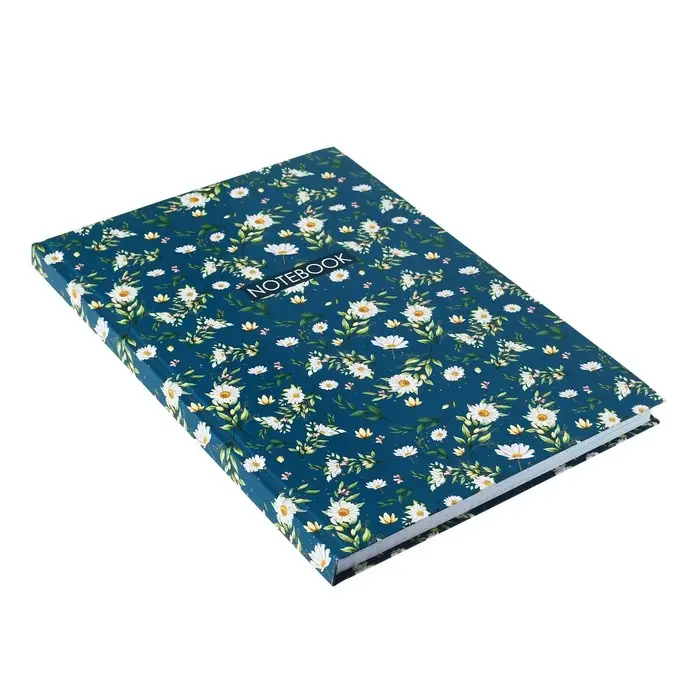 Колледж-тетрадь в твердой обложке 7БЦ, А4, 160 листов, Цветочки. ПАТТЕРН, блок в клетку, глянцевая ламинация