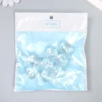 Бусина пластик для творчества "Перламутр прозрачный" 2х2х2 см