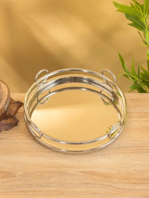 Поднос "Космо" 27х27х7 см, нерж. сталь