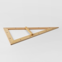 Линейка портновская &laquo;Угольник&raquo;, 50 &times; 32,5 см, дерево