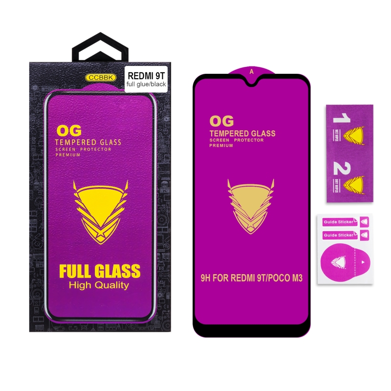 Защитное стекло Xiaomi Redmi 9T/Poco M3 OG 3D черное