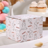 Конфетница Доляна &laquo;Зайка&raquo;, 250 мл, цвет голубой