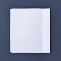 Папка-скоросшиватель Calligrata, А5, 180 мкм, с прозрачным верхом, белая