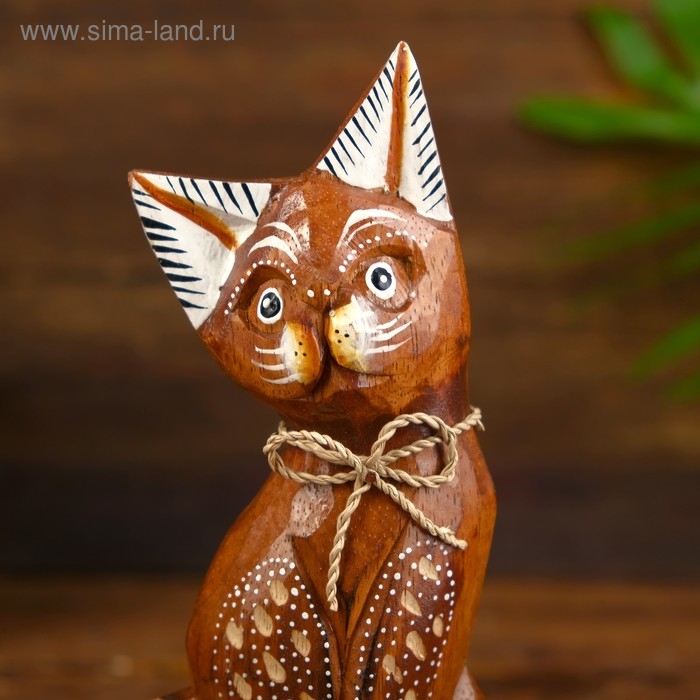 Сувенирный набор "Коричневые кошечки" дерево (высота 20,15,12 см)