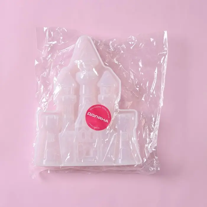 Молд Доляна &laquo;Сказочный замок&raquo;, силикон, 15&times;12&times;2 см, цвет белый