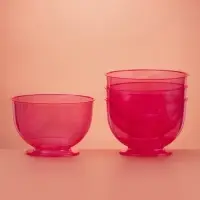 Креманка пластиковая одноразовая &laquo;Кристалл&raquo;, 200 мл, красная