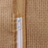 Чехол для одежды Доляна &laquo;Гусиная лапка&raquo;, ПВХ окно, 90&times;60 см, цвет бежевый