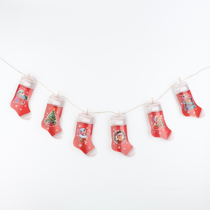 Гирлянда с прищепками новогодняя &laquo;Змейка&raquo;, на Новый год, длина 150 см