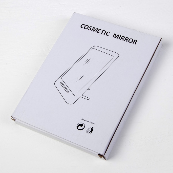 Зеркало настольное, зеркальная поверхность 11,5 &times; 15 см, цвет МИКС