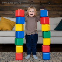 Набор цветных кубиков, 25 штук, 12 &times; 12 см