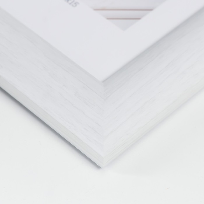 Фоторамка пластик "МИРАМ" 10х15 см 647261-4, белый (пластиковый экран)