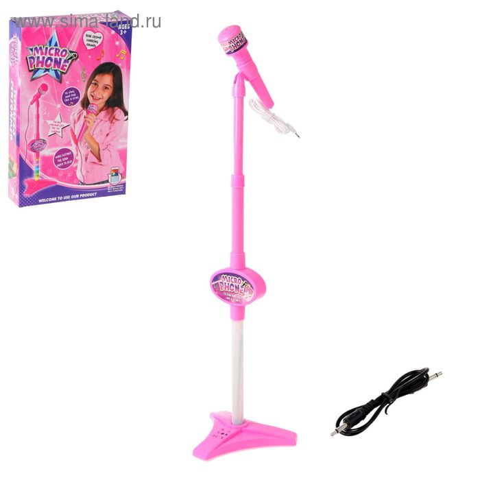 Микрофон на стойке &laquo;Шоу&raquo;, световые и звуковые эффекты