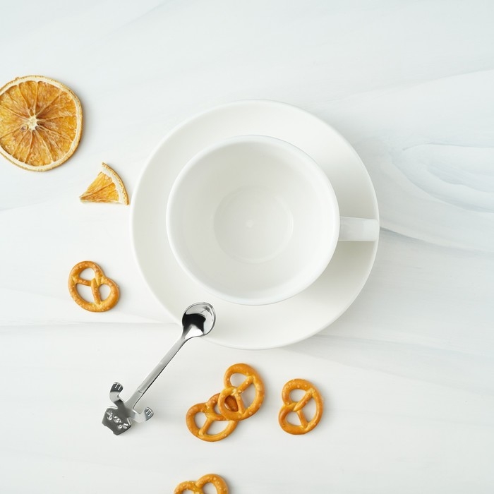 Ложка чайная из нержавеющей стали Magistro &laquo;Котик&raquo;, длина 11,5 см, цвет серебряный