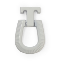 Ручка-кнопка CAPPIO EARRING, алюминий, цвет белый