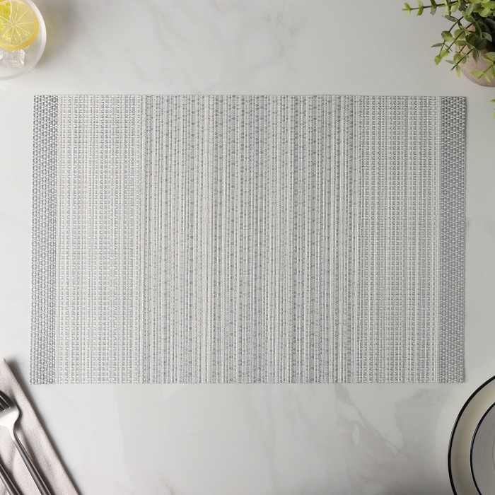 Салфетка сервировочная на стол &laquo;Комплимент&raquo;, 45&times;30 см, цвет серый