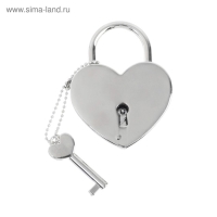 Замок свадебный с ключом &laquo;Ты + Я = Семья&raquo;.