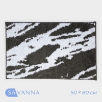 Коврик для дома SAVANNA &laquo;Вилли&raquo;, 50&times;80 см, цвет серый