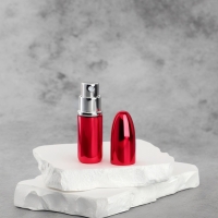 Флакон для парфюма &laquo;Пуля&raquo;, с распылителем, 3 мл, цвет красный