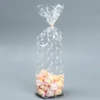 Пакет подарочный новогодний с жёстким дном &laquo;Ёлочки&raquo;, 6 х 8 х 30 см