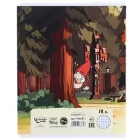 Тетрадь в клетку 18 листов, 5 видов МИКС, обложка мелованный картон, &laquo;Гравити Фолз&raquo;