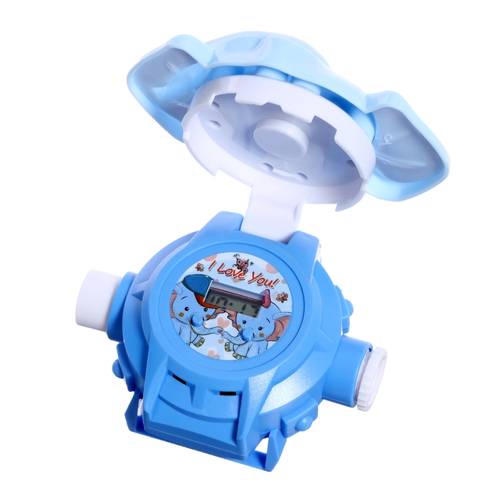 Часы-проектор &laquo;Слоник&raquo;, свет