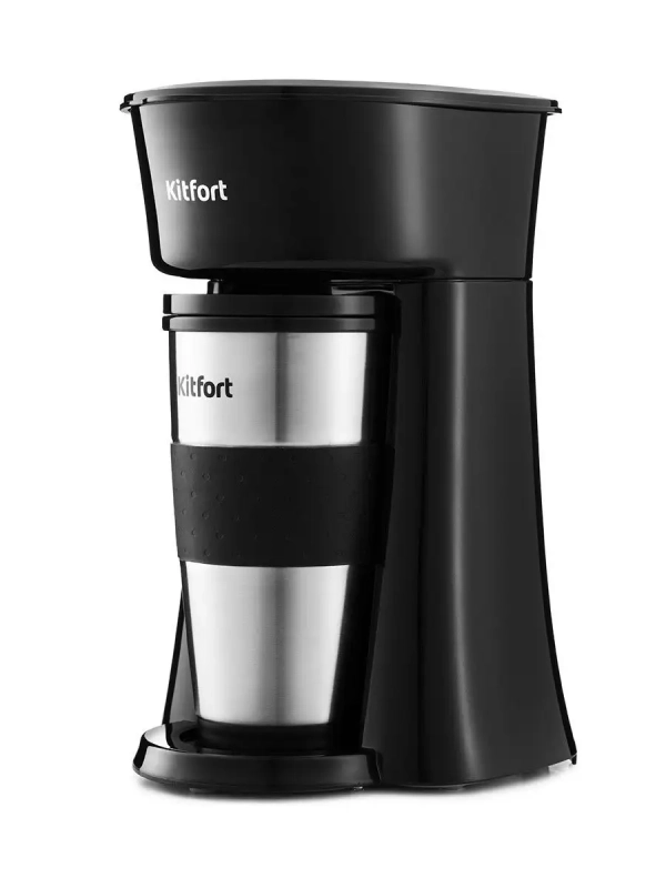 Кофеварка капельная с термокружкой КТ-729 - 650 Вт - 0.35 л