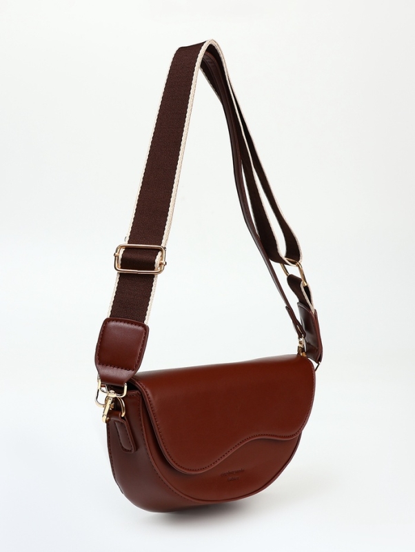 Сумка женская мессенджер на молнии, цвет красно-коричневый