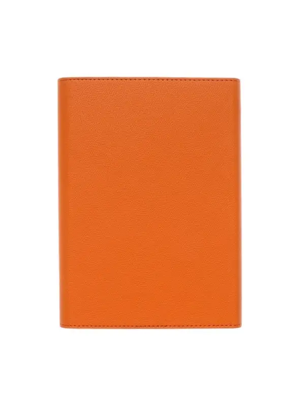 Органайзер на кольцах, A5, с клапаном, 80л, линия, к/зам, Оражевый