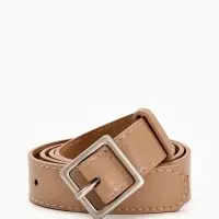 Ремень жен 05-01-02-01, Июнь2508, 3*0,3*110 см, без винта, пряж мат металл, 1 прокол, беж