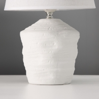 Настольная лампа с абажуром RISALUX &laquo;Небраска&raquo;, 1&times;40 Вт, Е27, белый, 20&times;20&times;32 см