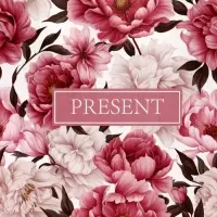 Пакет подарочный крафт &laquo;Цветы&raquo;, 18&times;8&times;25 см