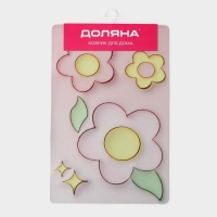 Коврик для дома Доляна Pink Flowers, влаговпитывающий, 40&times;60 см