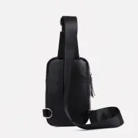 Сумка-слинг на молнии, цвет чёрный